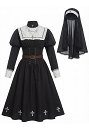 ハロウィーン用 ゴシック風 修道女 コスプレ コスチューム