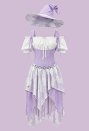 レディース ハロウィン パッチワーク 魔女 コスチューム レトロ ウィッチ ドレス セット