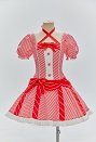 クリスマス キャンディ柄 ワンピース