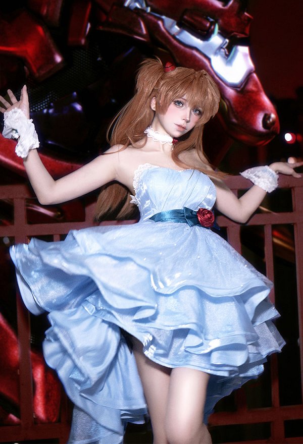 エヴァ x prismland コラボカフェ アスカ コスプレ 衣装