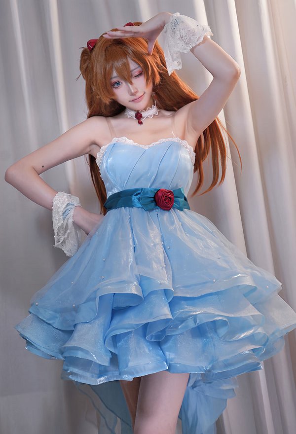 エヴァ x prismland コラボカフェ アスカ コスプレ 衣装
