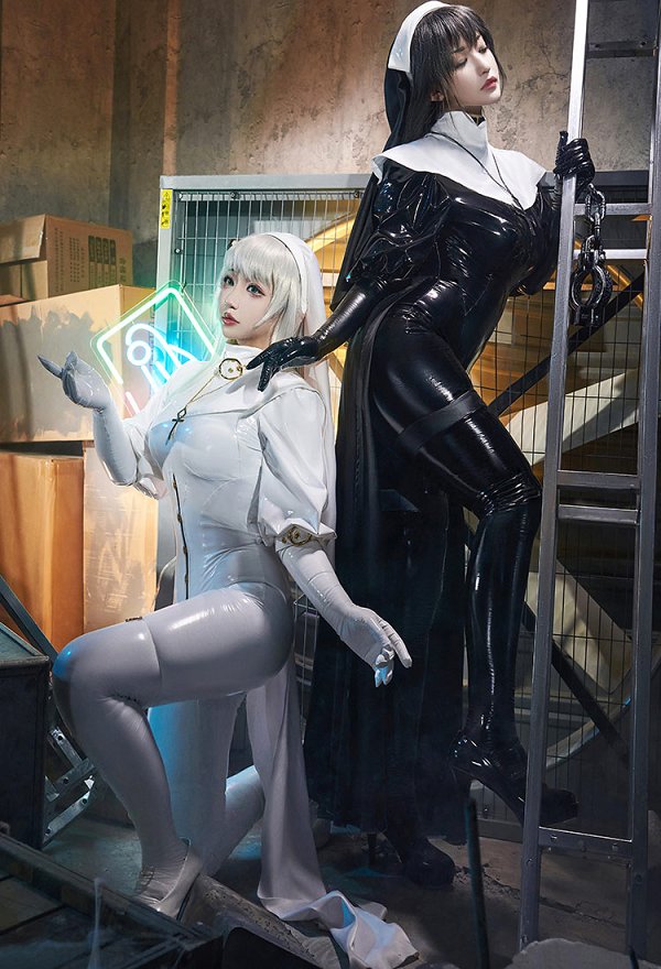 修道女 シスター（illustration by Chowbie）コスプレ 衣装 白色