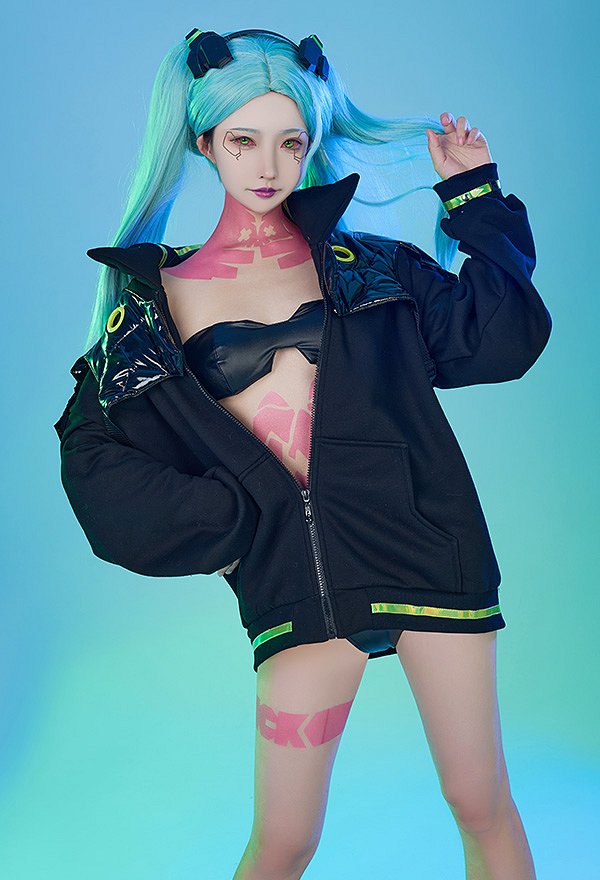 サイバーパンク: エッジランナーズ レベッカ コスプレ 衣装 タトゥーシール付き サイバーパンク: エッジランナーズ レベッカ コスプレ 衣装 タトゥーシール付き