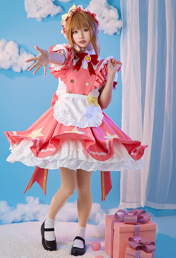 カードキャプターさくら 木之本桜 コスプレ 衣装 同人メイド