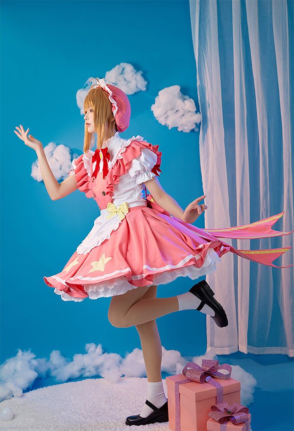 カードキャプターさくら 木之本桜 コスプレ 衣装 同人メイド