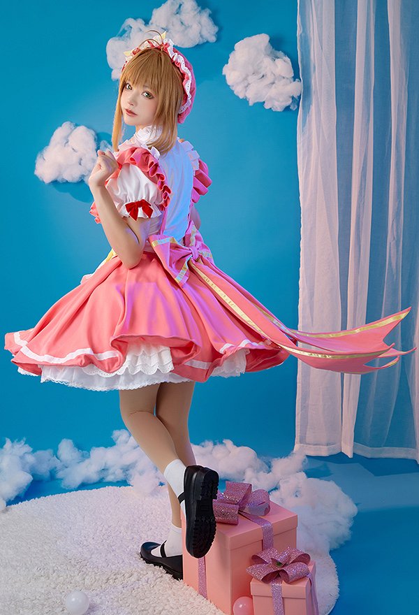 カードキャプターさくら 木之本桜 コスプレ 衣装 同人メイド
