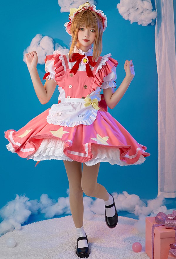 カードキャプターさくら 木之本桜 コスプレ 衣装 同人メイド