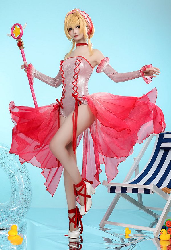 カードキャプターさくら 木之本桜 金魚 コスプレ 衣装