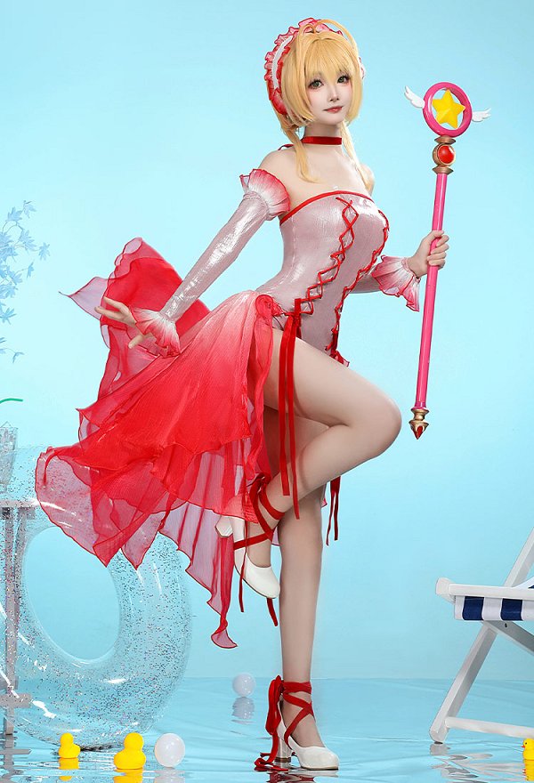 カードキャプターさくら 木之本桜 金魚 コスプレ 衣装