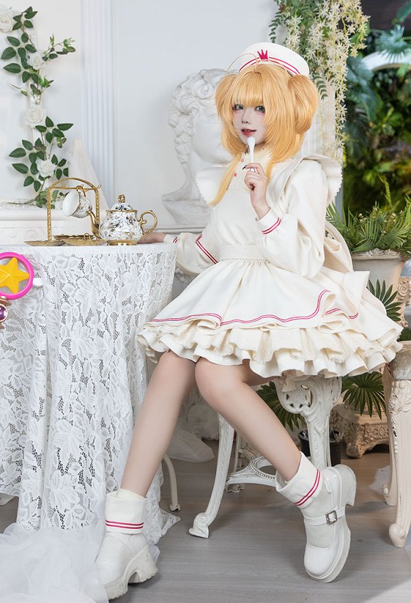 カードキャプターさくら 木之本桜 ナースVer コスプレ 衣装