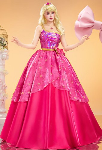 バービー：プリンセスチャームスクール バービー ピンクドレス