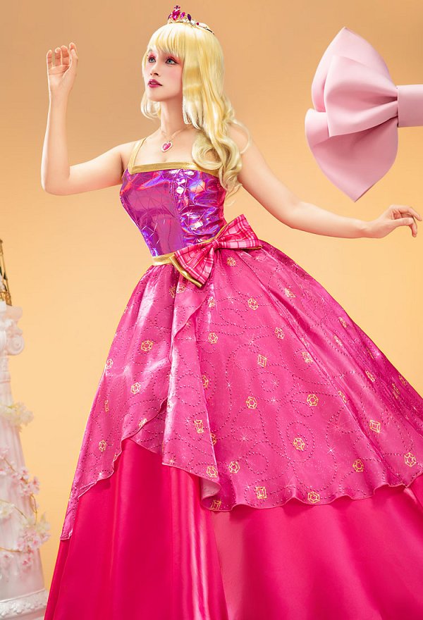 バービー：プリンセスチャームスクール バービー ピンクドレス