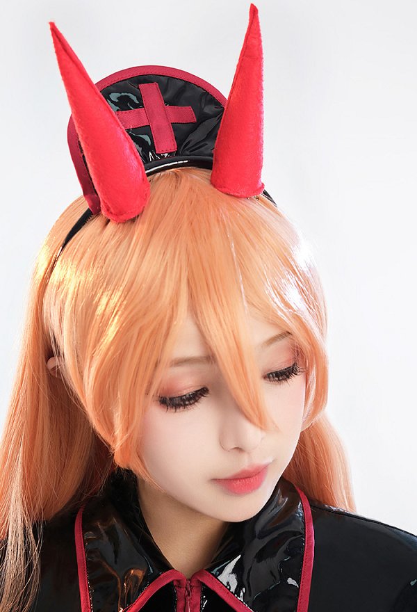 チェンソー パワー コスプレ 看護師服 黒色 チェンソー パワー コスプレ 看護師服 黒色