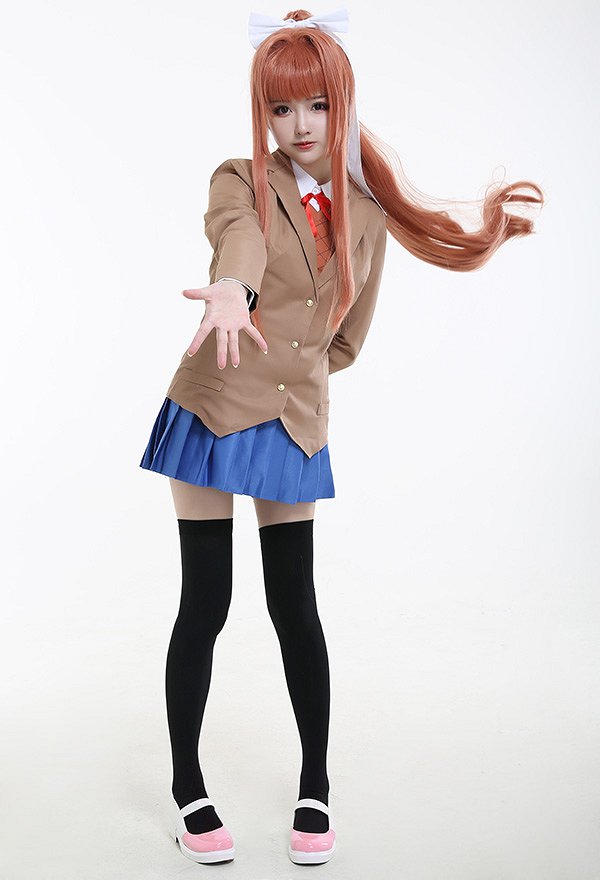 ドキドキ文芸部！モニカ コスプレ 衣装 JK制服