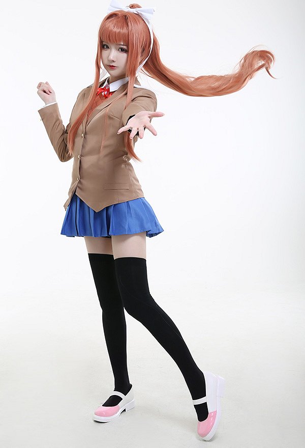 ドキドキ文芸部！モニカ コスプレ 衣装 JK制服
