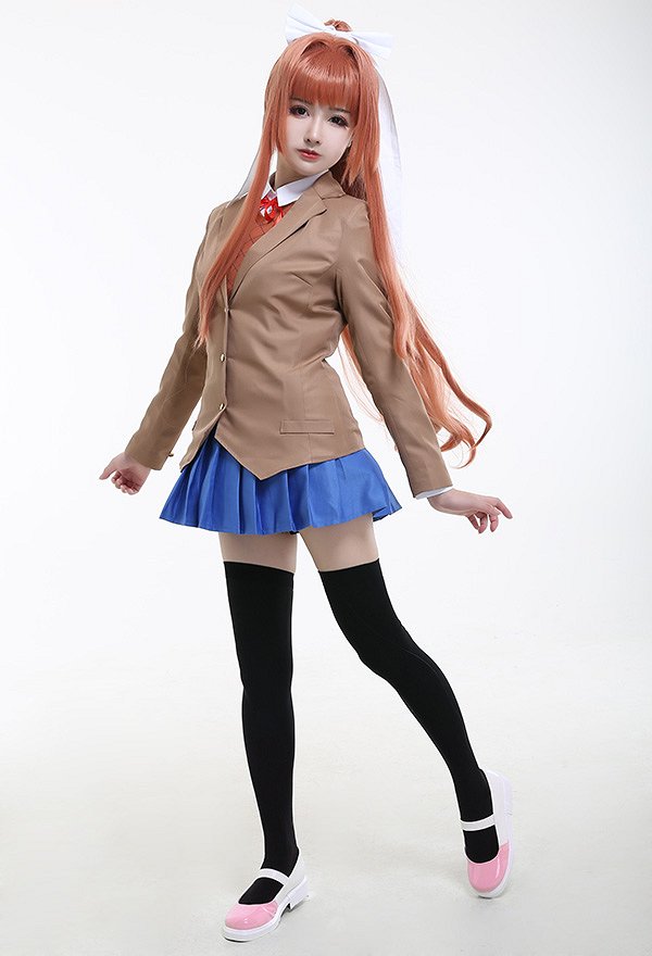 ドキドキ文芸部！モニカ コスプレ 衣装 JK制服