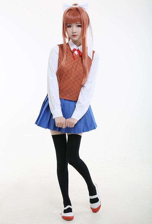 ドキドキ文芸部！モニカ コスプレ 衣装 JK制服