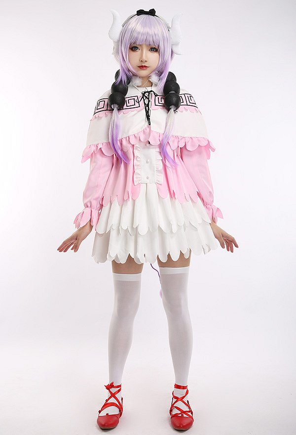 小林さんちのメイドラゴン カンナ·カムイコスプレ 衣装 メイド 制服