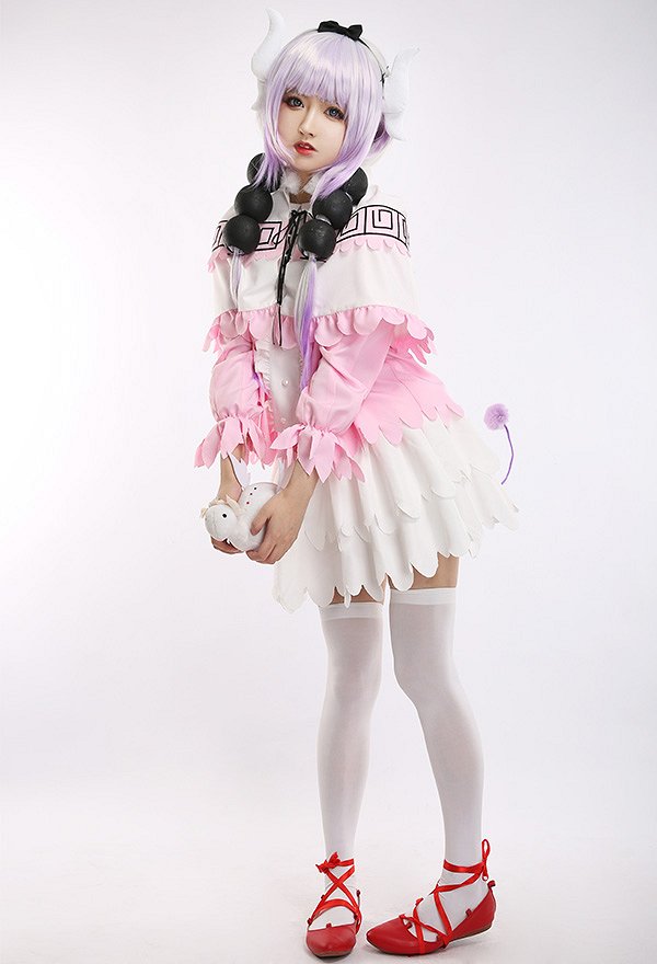 小林さんちのメイドラゴン カンナ·カムイコスプレ 衣装 メイド 制服