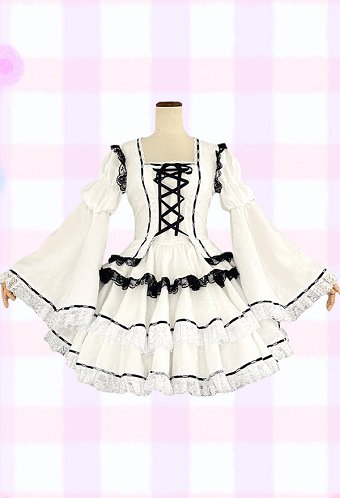 しゅごキャラ！月詠歌唄 白い ロリータドレス コスプレ 衣装