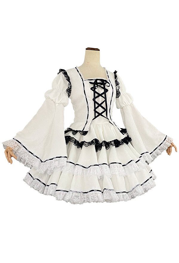 しゅごキャラ!月詠歌唄 白い ロリータドレス コスプレ 衣装 しゅごキャラ!月詠歌唄 白い ロリータドレス コスプレ 衣装