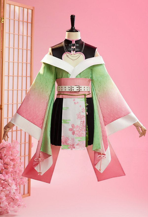 鬼滅の刃 甘露寺蜜璃 コスプレ 同人 和風 カジュアル