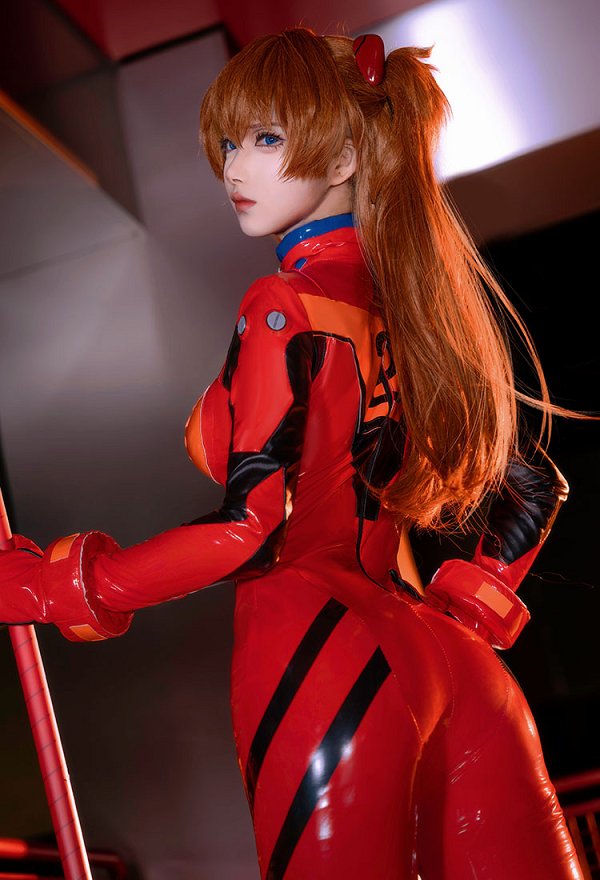 エヴァ アスカ コスプレ 衣装 赤色 戦闘服 プラグスーツ
