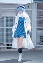 エヴァ × Bilibili goods Falling in Winter 綾波レイ コスプレ 衣装