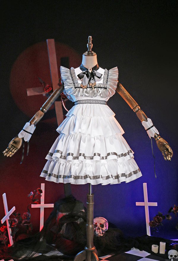 ファイナルファンタジーXIV「クウェインチュレル・ラッフルドレス」 コスプレ 衣装