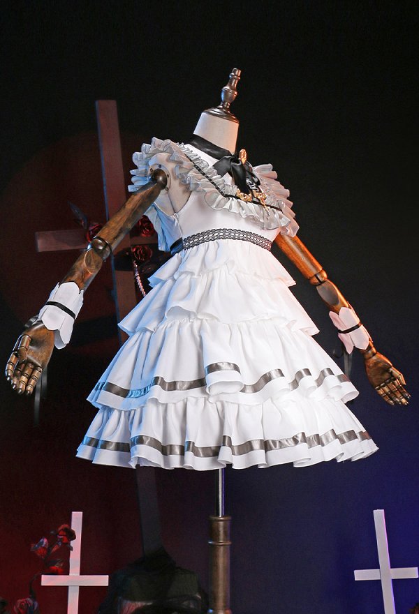 ファイナルファンタジーXIV「クウェインチュレル・ラッフルドレス」 コスプレ 衣装