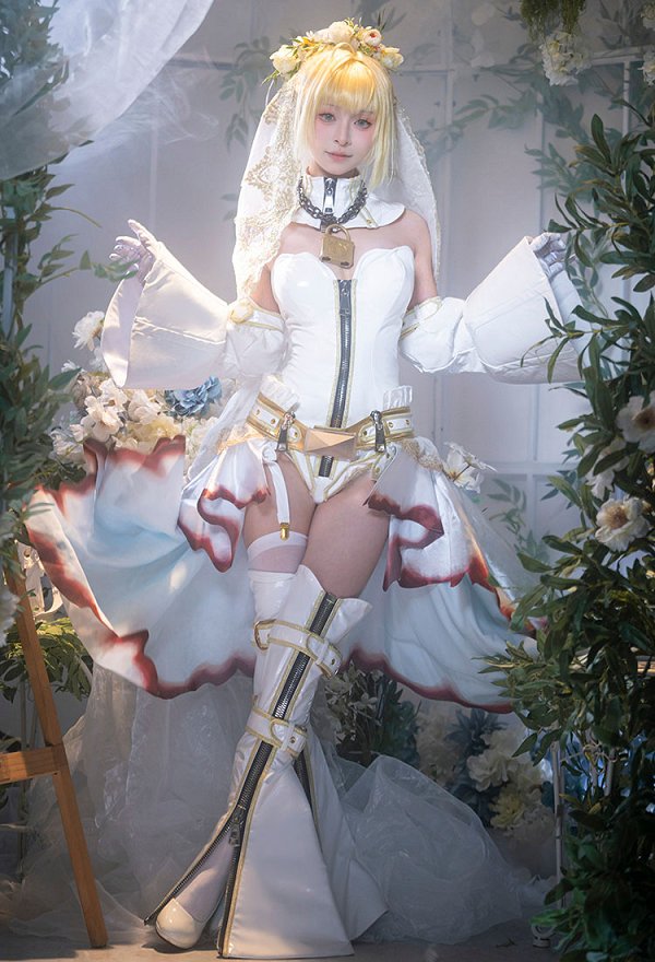 FGO ネロ・クラウディウス ブライド 嫁セイバー コスプレ 衣装 FGO ネロ・クラウディウス ブライド 嫁セイバー コスプレ 衣装