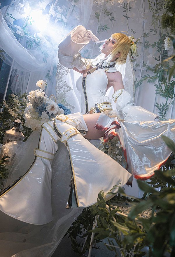 FGO ネロ・クラウディウス ブライド 嫁セイバー コスプレ 衣装 FGO ネロ・クラウディウス ブライド 嫁セイバー コスプレ 衣装