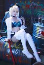 Fate/Grand Order セイバー アルトリア・ペンドラゴン レースクイーンver コスプレ 衣装