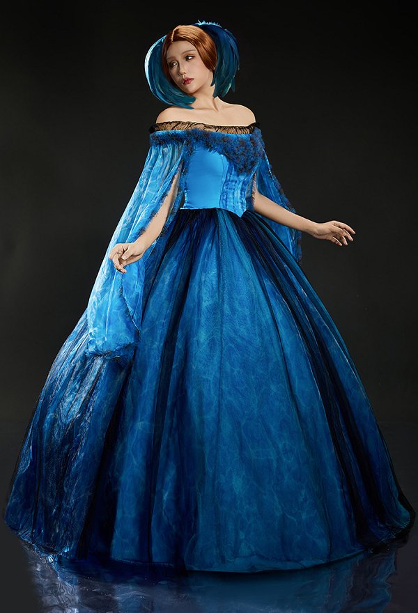 フランケンシュタイン エリザベス コスプレ 衣装 中世ドレス