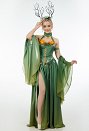 鹿妖怪 エルフ コスプレ ドレス 中世コスチューム