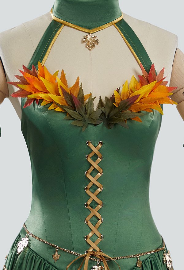 鹿妖怪 エルフ コスプレ ドレス 中世コスチューム
