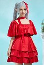 葬送のフリーレン フリーレン コスプレ 赤ドレス
