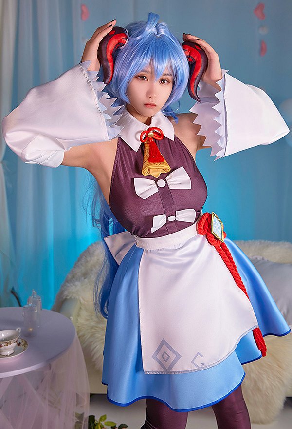 原神 甘雨 カンウ 岩華聚餐 コスプレ 衣装