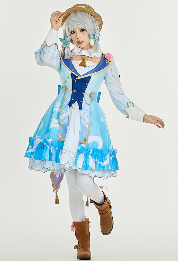 原神 神里綾華 「花時に訪れた手紙」 コスプレ 衣装