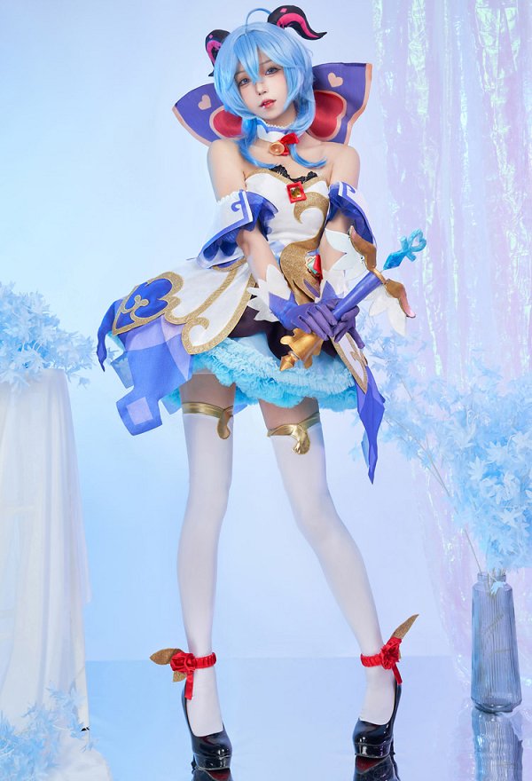 原神 甘雨 カンウ 魔法少女 (illustration by AKUO) コスプレ 衣装 コラボ製品