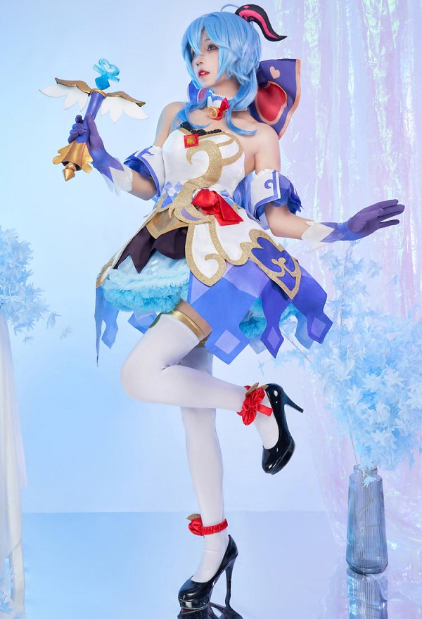 原神 甘雨 カンウ 魔法少女 (illustration by AKUO) コスプレ 衣装 コラボ製品