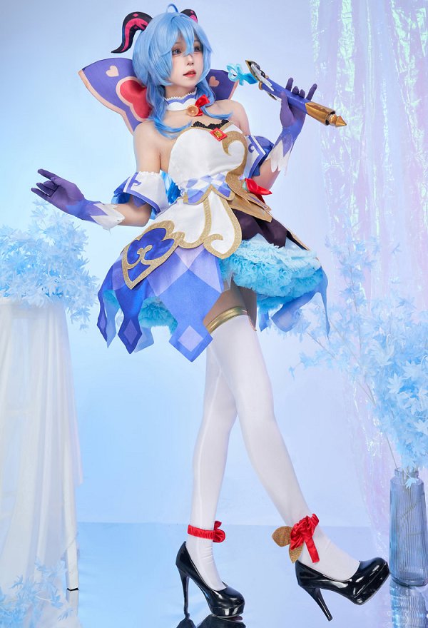 原神 甘雨 カンウ 魔法少女 (illustration by AKUO) コスプレ 衣装 コラボ製品