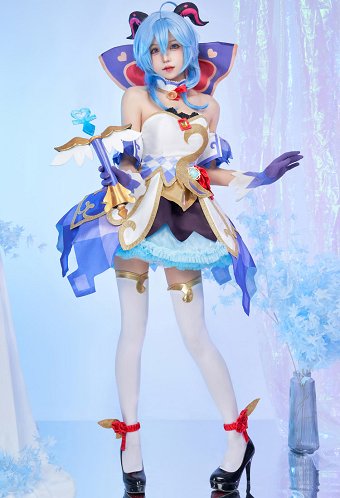 原神 甘雨 カンウ 魔法少女 (illustration by AKUO) コスプレ 衣装 コラボ製品