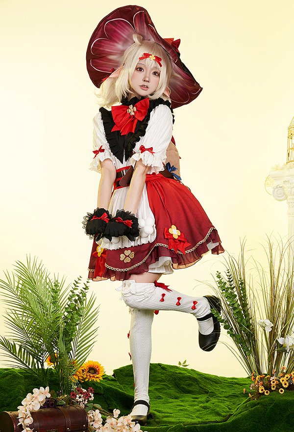 原神 クレー「星燭に揺れる爛花」コスプレ 衣装