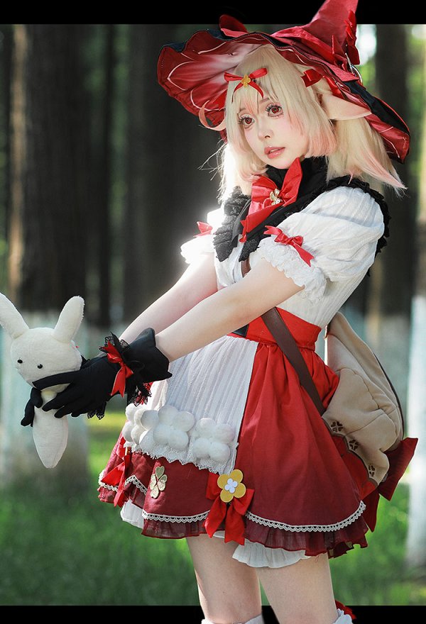 原神 クレー「星燭に揺れる爛花」コスプレ 衣装