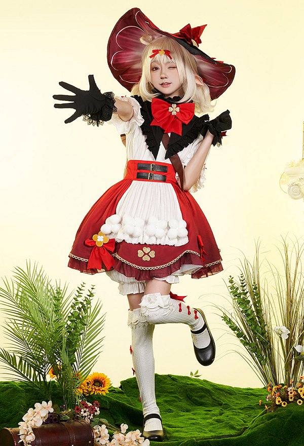 原神 クレー「星燭に揺れる爛花」コスプレ 衣装
