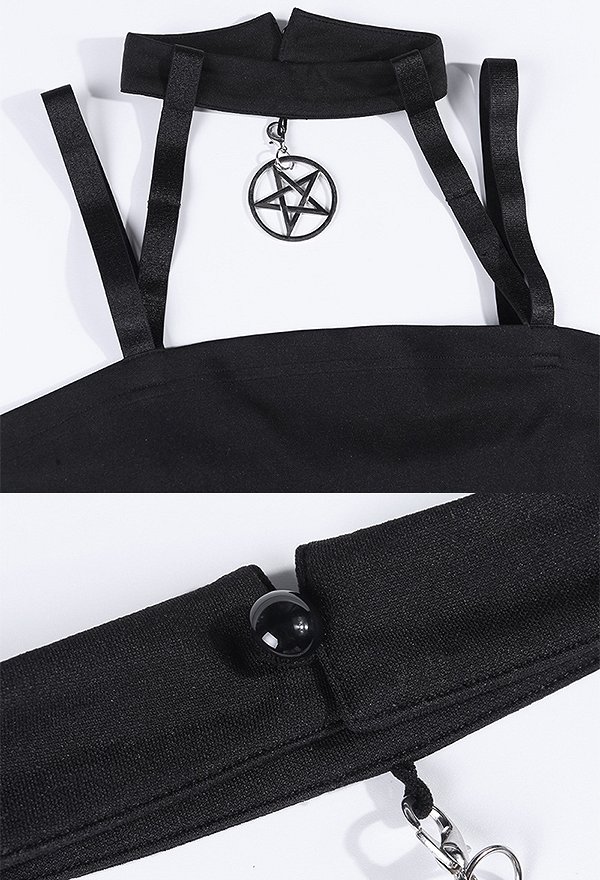 暗黒ゴシック編み物ワンピース 暗黒ゴシック編み物ワンピース