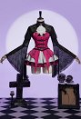 吸血鬼 コスプレ カジュアル 黒色 ゴシック ドレス