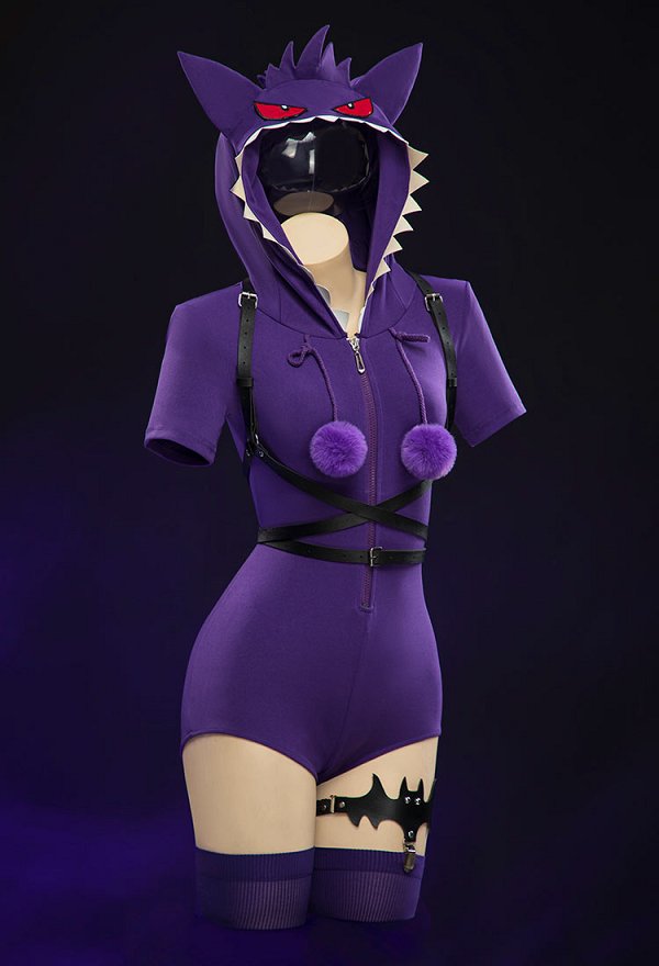 ポケモン ゲンガー セクシー コスプレ 夏 ホームウェア