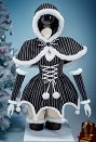 ナイトメアー・ビフォア・クリスマス ジャック セクシー コスプレ ハロウィン ドレス